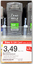 Dove Men + Care Antiperspirant For $1.24 at Target