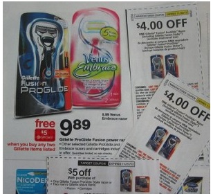 Target: Gillette Fusion ProGlide Razors Just 89¢