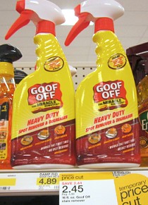 Goof Off Spot Remover and Degreaser Price Cut Deal at Target