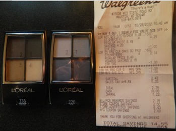 Loreal Eyeshadow Clearance Deals at Walgreens