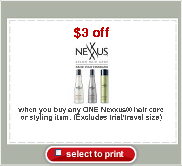 New $3/1 Nexxus Hair Care or Styling Coupon