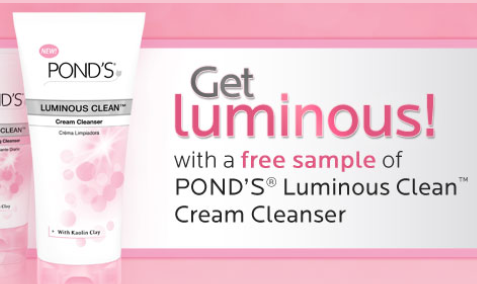 *Expired* FREE Sample of Pond’s Luminous Clean Cream Cleanser