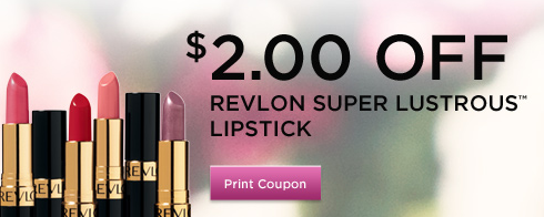 New $2 Revlon Super Lustrous Lipstick Rite Aid Store Coupon (1st 10,000 only)