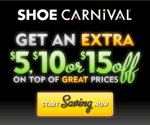 Surprise Coupons Savings at Shoe Carnival