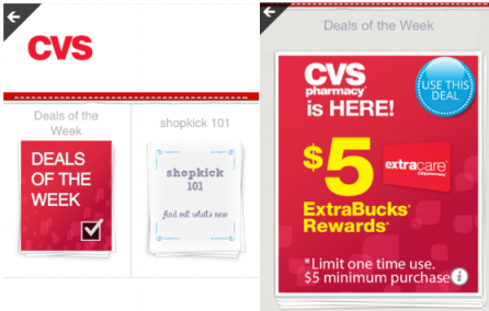 FREE $5 CVS Extra Bucks From Shopkick App