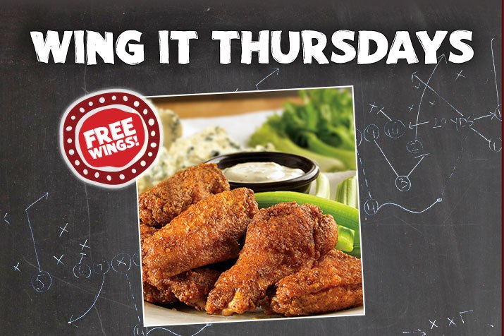 Outback Steakhouse: FREE Wing It Thursdays (No Coupon Required)