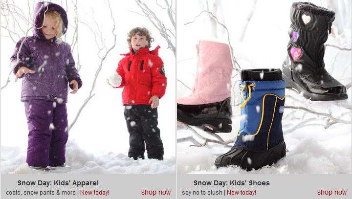 Zulily Snow Days Event – Winter Coats, Snow Pants, Boots and more