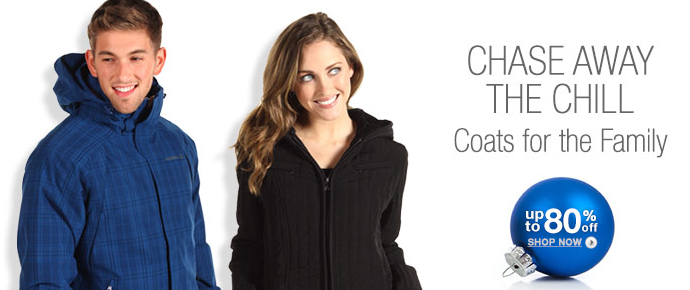 Coats for the Family as much as 80% off