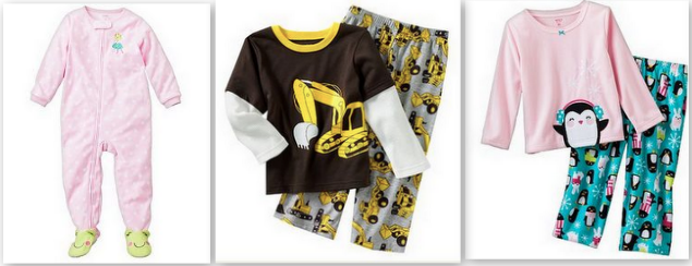 Carter’s Pajamas for $7.20 each Shipped