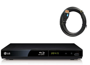 LG BP125 Blu-ray Player/HDMI Cable Bundle for $44