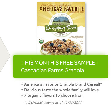 Box Top Members: FREE Sample of Cascadian Farms Granola Cereal