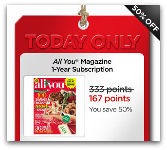 My Coke Rewards: All You Magazine One Year Subscription for 167 Points (Today Only)