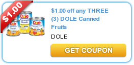 New Dole Canned Fruits Printable Coupons