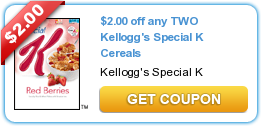 $2/2 Special K Cereal Printable Coupons + CVS and Walgreens deals