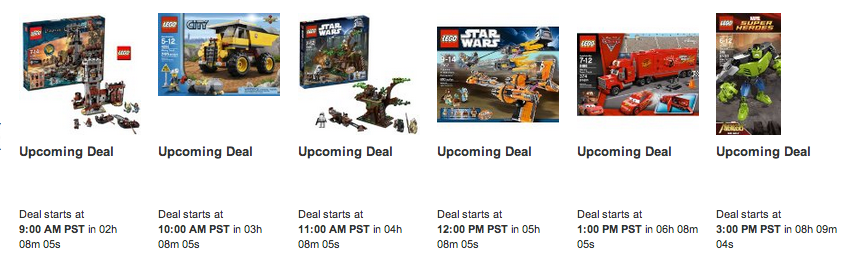 Lego Toy Lightning Deals Begins at 12 pm EST