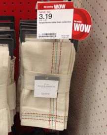 Cheap Holiday Linen Napkins at Target