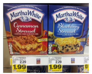 Martha White Coffee Cake Mix only 99 Cents at Kroger & Affiliate Stores