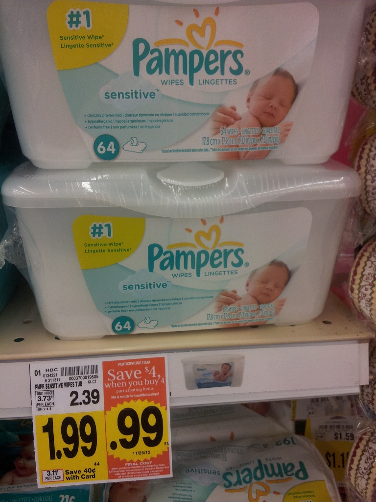 Kroger & Affiliate Stores – FREE Pampers Wipes