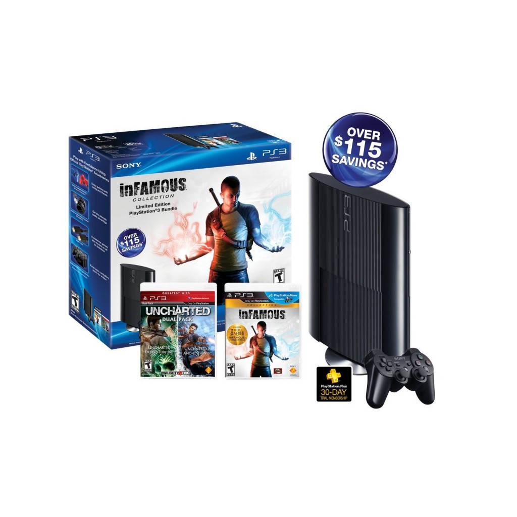 PS3 250 GB Black Friday 2012 Bundle for $199 (Lightning Deal)