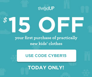 FREE $15 Promo Code to ThredUP (New Customers Only)