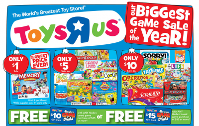 Biggest Hasbro Game Sale of the Year at Toys R Us