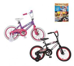 Next 16″ Boys’ or Girls’ Bike & Optional Kids’ DVD Value Bundle Plus Kid’s 10″ Disney Bikes