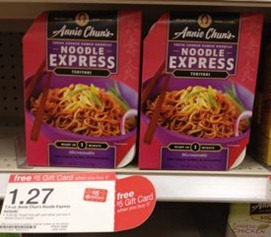 Better Than FREE Annie Chun Teriyaki Noodle Express at Target