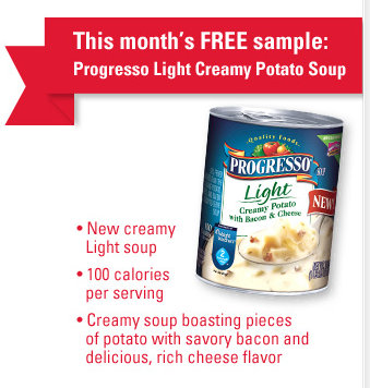*GONE* FREE Progresso Light Creamy Potato Soup Sample for Betty Crocker Members – 1st 10,000