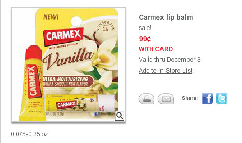 CVS: Carmex Lip Conditioner Just 49¢
