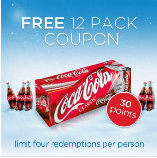 MyCokeRewards: 12 Pack of Sparkling Coca-Cola for 30 Points (12/12 Only) *Heads Up*