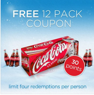 Hurry! MyCokeRewards: 12 Pack of Sparkling Coca-Cola for 30 Points