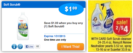 FREE Soft Scrub Cleaners at CVS Starting 1/6/13