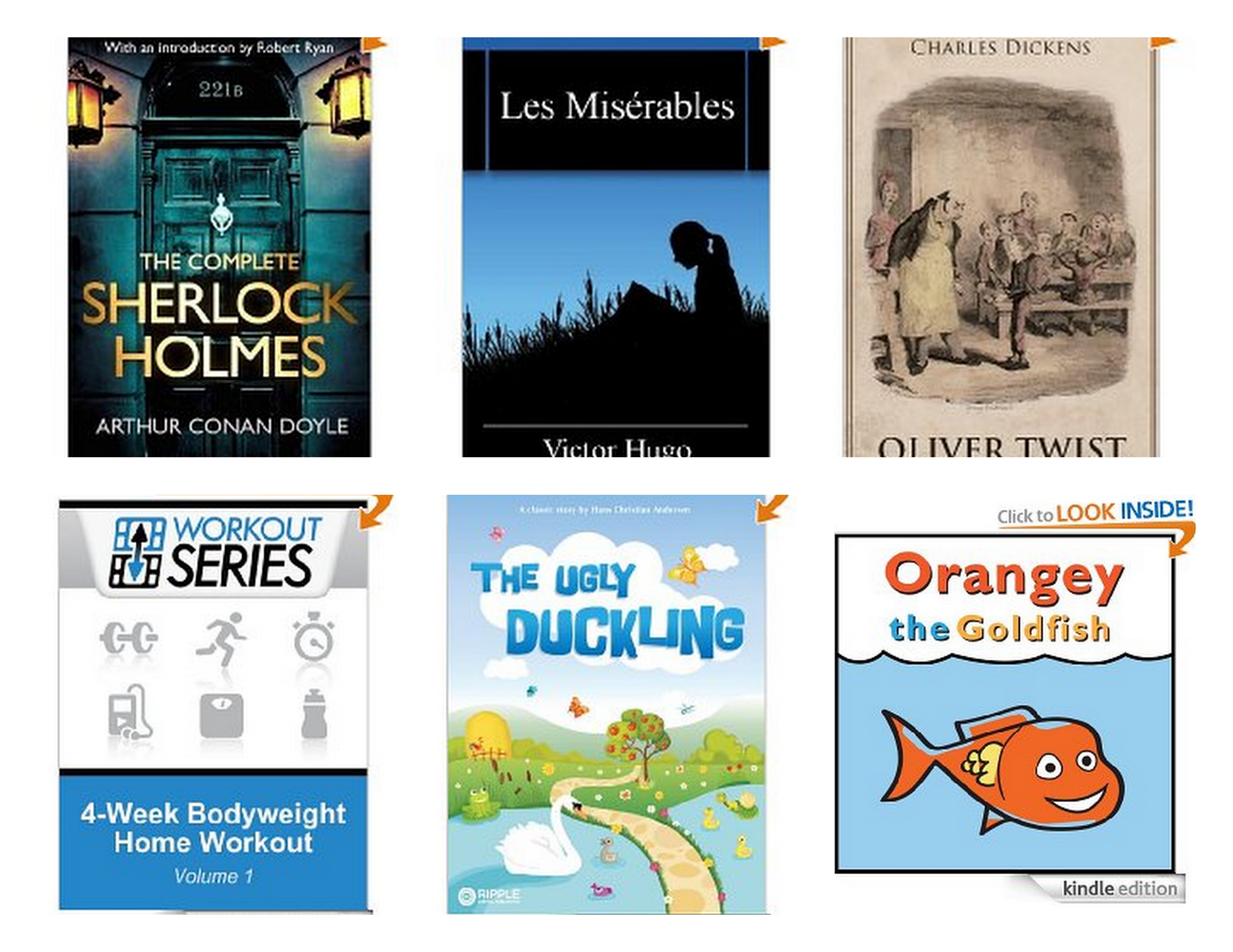 Free Kindle Books | Sherlock Holmes, Les Miserables, 4 Week Bodyweight Home Workout and More