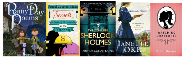 Free Kindle Books | Rainy Day Poems, Frugal Gourmet Ideas, Sherlock Holmes, Watching Charlotte and Many More!