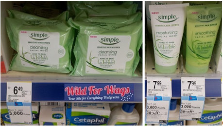 Simple Cleansing Facial Wipes Only 37¢ at Walgreens