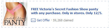FREE Victoria’s Secret Fashion Show Panty with Any Purchase (12/5 Only)