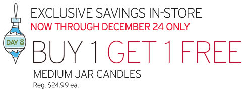 New Yankee Candle Coupons = BOGO FREE Medium Jar Candles Plus $1 Tarts and Votives