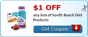 Printable Coupons: South Beach Diet Products, Tone Body Wash, Neosporin Rebate, Dole Fruit and More