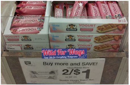 Better Than FREE Quaker Chewy Yogurt Granola Bar Singles at Walgreens