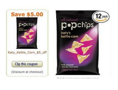 $5 off Popchips Amazon Coupon + Deal