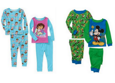 Walmart: Children’s Cotton Pajamas 2 Sets for as low as $8.97 Shipped