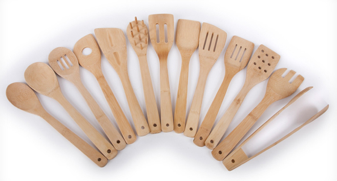 Eco-Friendly Core Bamboo 14-Piece Utensil Set for $10 Shipped