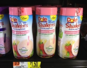 Dole Fruit Smoothie Shakers Coupons + Walmart Scenario