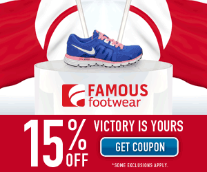 Famous Footwear 15% Off Coupon Starting 3/21