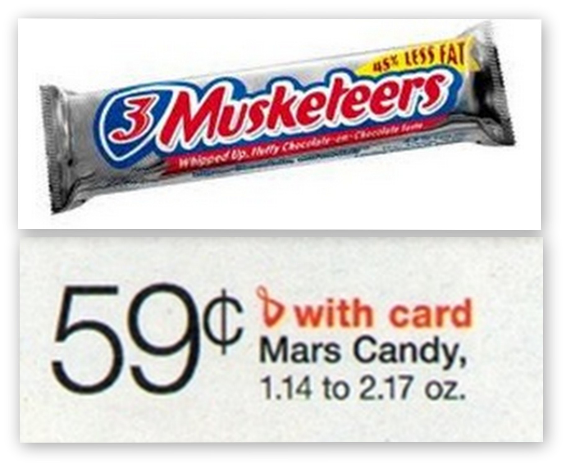 3 Musketeers Bars Printable Coupon | $0.39 at Walgreens Starting 1/13