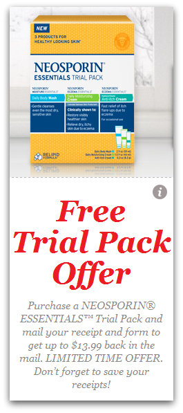 FREE Neosporin Essentials Trial Pack MIR