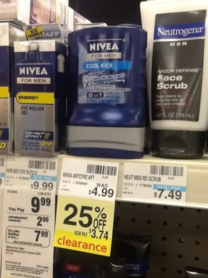 Men’s Nivea Facial Care Product Deal at CVS