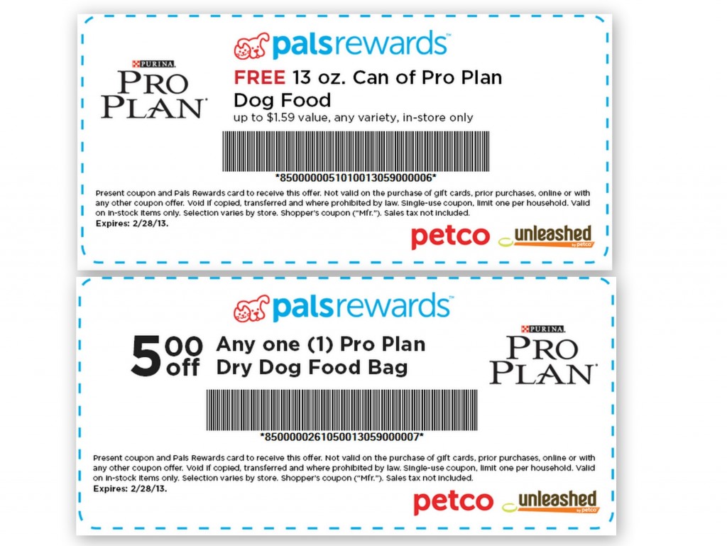 Purina Pro Plan Dog Food and $5 Off Coupon