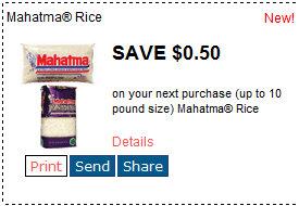 Mahatma Rice Printable Coupon + Store Deals