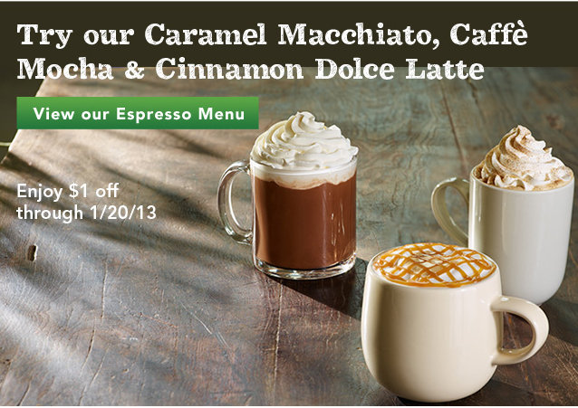 Enjoy $1 Off Any Espresso Beverage at Starbucks